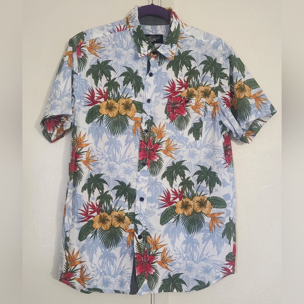 Eighty Eight Men's Tropical Floral Shirt - Multicolor